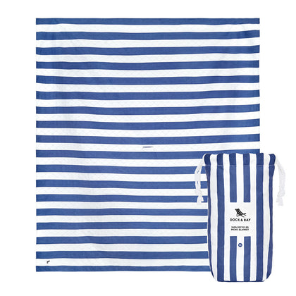 Dock & Bay: Picnic Blanket Extra Large 100% Recycled - Whitsunday Blue