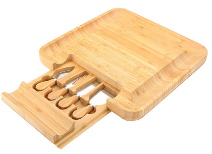Bamboo Cheese Board Four Piece Set