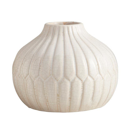47th & Main: Round White Vase - Large