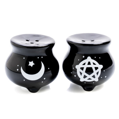 Flavour Mates: Witches’ Brew Cauldron - Salt & Pepper Set - Carolina Trading NZ LTD