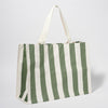Sunnylife: Carryall Beach Bag - The Vacay Olive Stripe