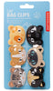 Kikkerland: Cat Bag Clips (Set of 6)