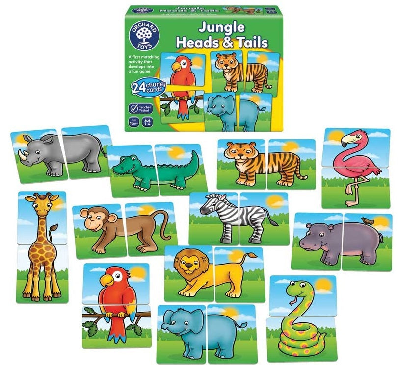 Orchard Toys: Jungle Heads & Tails - Children's Game