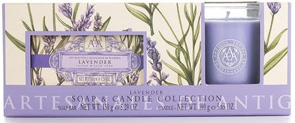 Aromas Artesanales De Antigua: Soap & Candle Set - Lavender