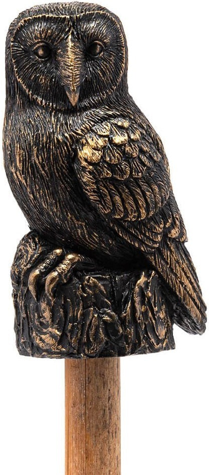 Jardinopia Garden Décor: Antique Bronze Topper - Barn Owl