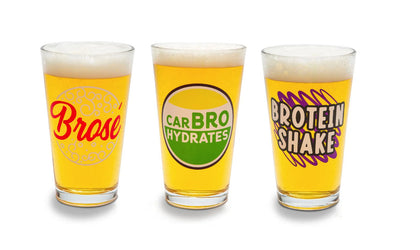 BigMouth Inc: Beer Bro's Beer Glass Set