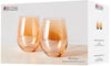 Maxwell & Williams: Glamour Stemless Glasses Set - Gold (560ml)