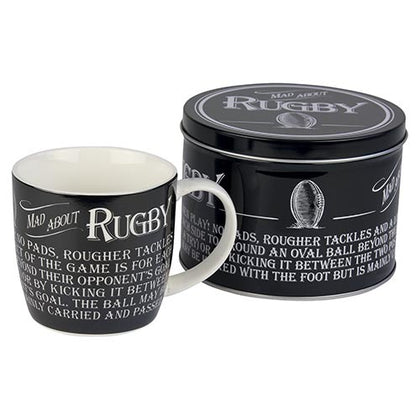 Ultimate Gift for Man: Novelty Mug In A Tin Rugby