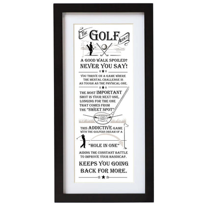 Ultimate Gift for Man: Wall Art Golf