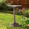 GREENHAVEN Antique Style Resin Garden Bird Bath