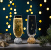 Kiara: Silver Champagne Glass Set