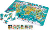 Hape: 2-in-1 Puzzle & Game - World Map