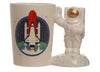 Astronaut Shaped Handle Novelty Mug