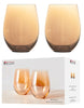 Maxwell & Williams: Glamour Stemless Glasses Set - Gold (560ml)