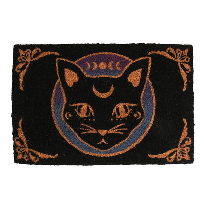 Mystic Mog Black Doormat