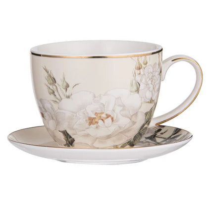 Ashdene: Elegant Rose Cream Cup & Saucer Gift Boxed