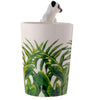 Lemur with Jungle Decal Ceramic Shaped Handle Novelty Mug (400ml)