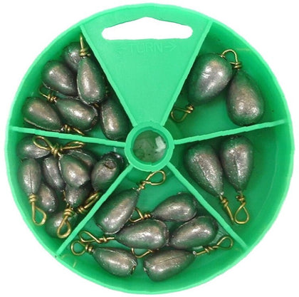 Gillies Dial Pack - Assorted Bass Casting Sinkers x 27