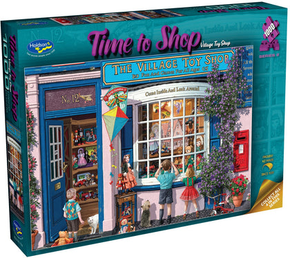 Holdson: Village Toy Shop - Time to Shop Puzzle (1000pc Jigsaw) Board Game