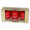 D.Line: Tea/Sugar/Coffee Canisters - Red (3 Set) - Dunedin Stainless Steel (d.line)